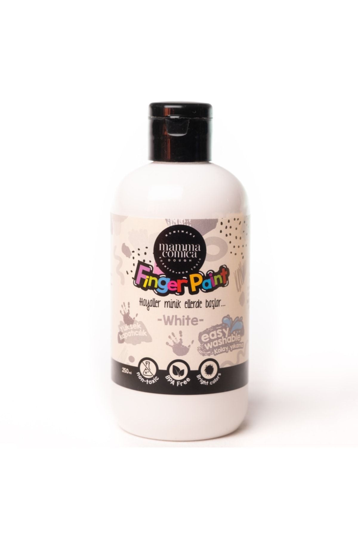 Beyaz Yıkanabilir Parmak Boya 250ml