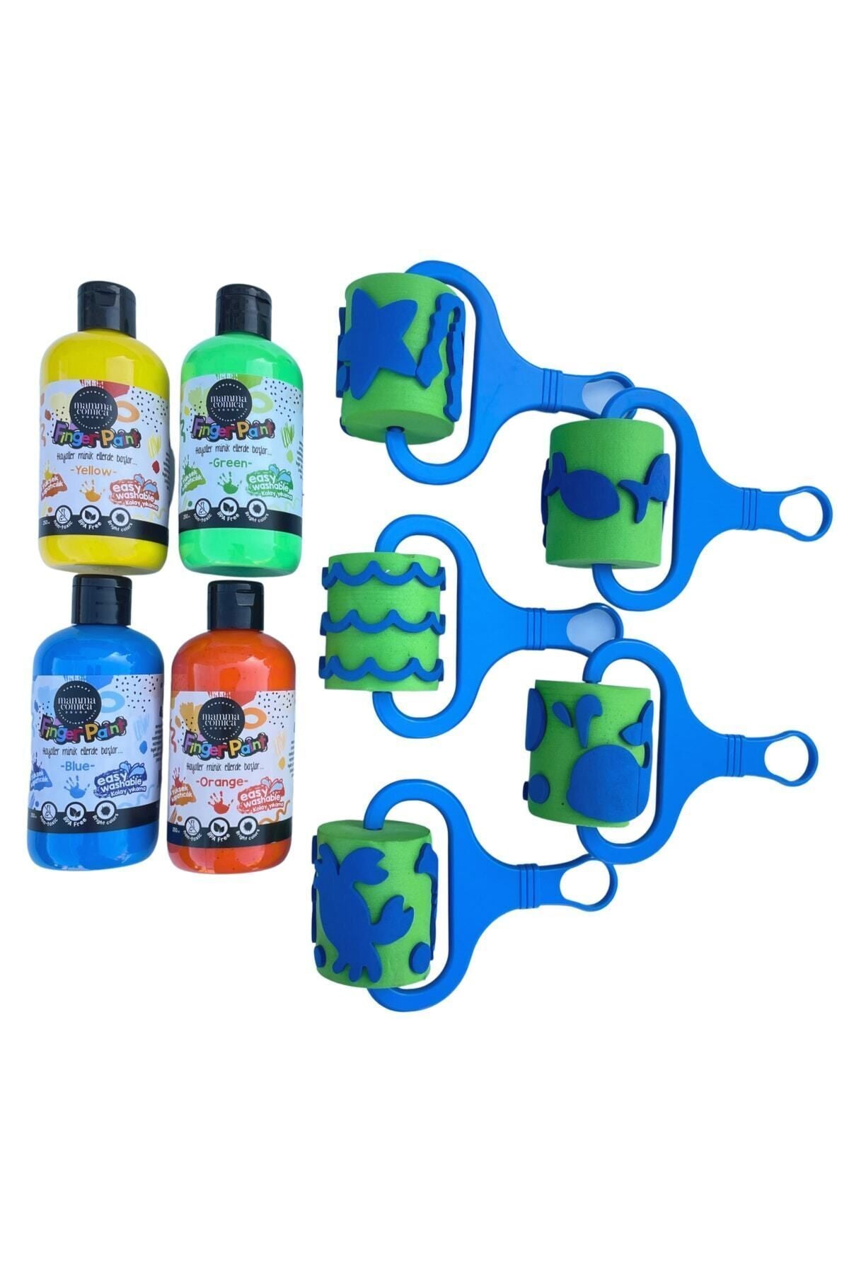 Denizaltı Parmak Boya Roller Set