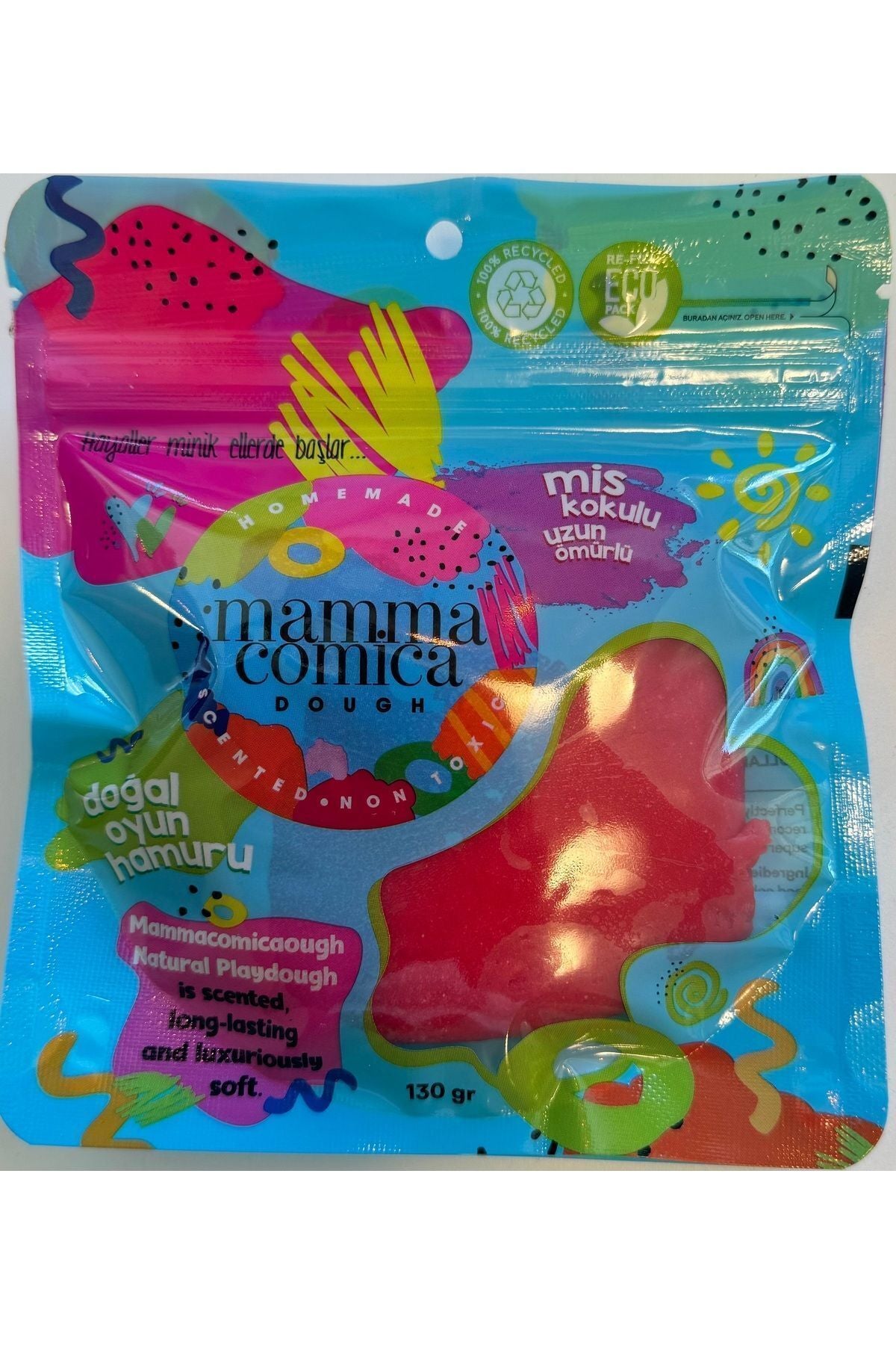 Doğal Oyun Hamuru - Eco/ Friendly Paket 130gr