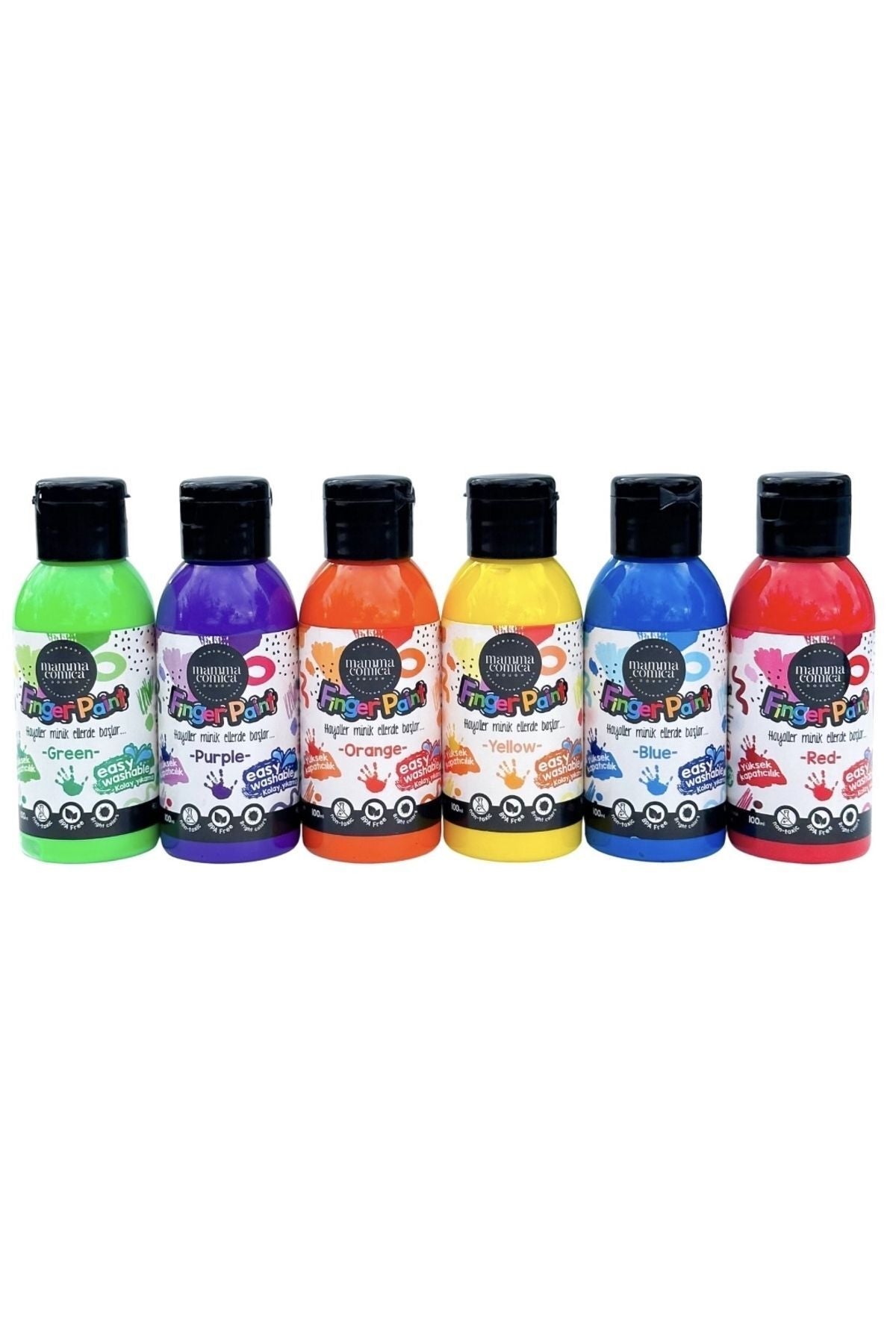 Kolay Yıkanabilir Parmak Boya 100ml (6X 100ML)
