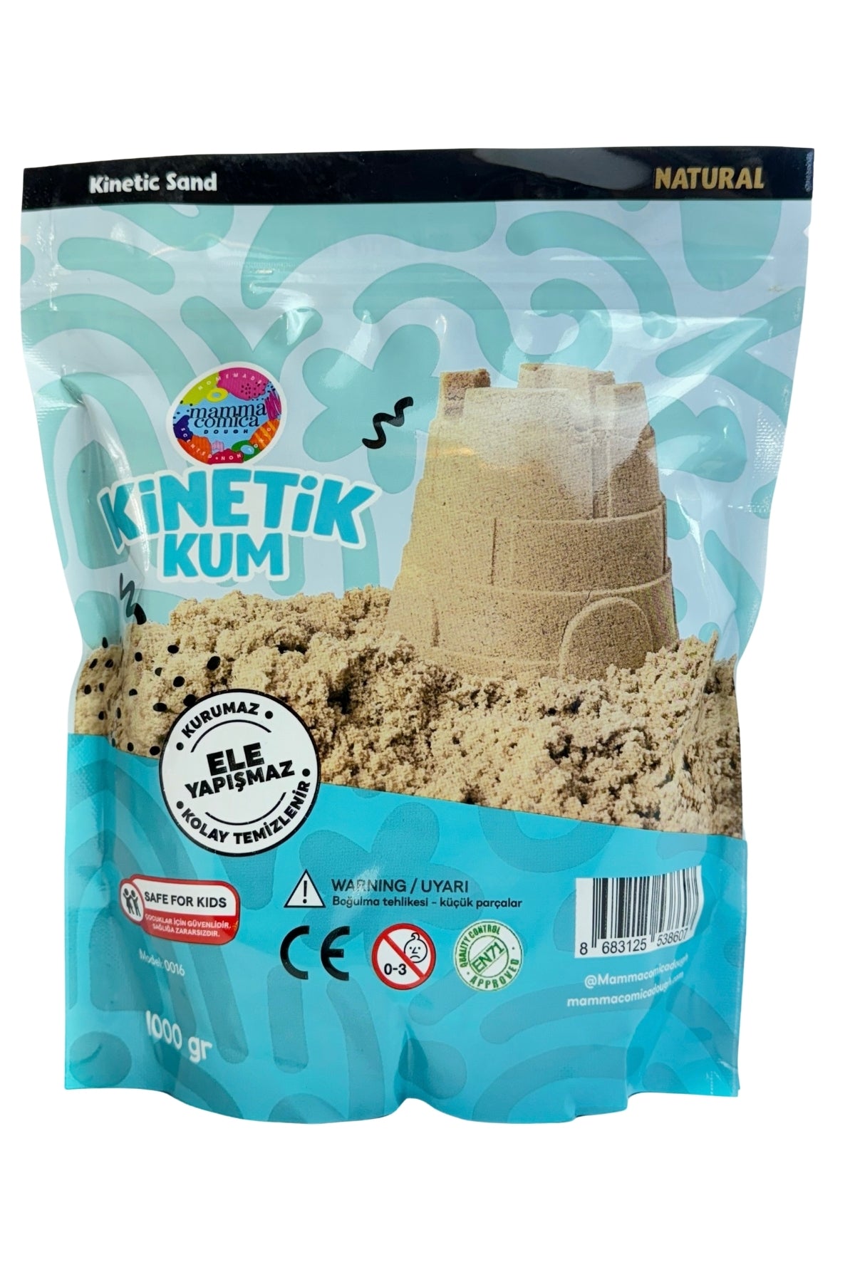 Mammacomica Dough Naturel Kinetik Kum - 1000 gr