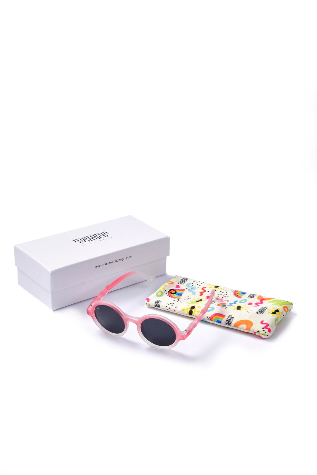 Mammacomica UV-400 Korumalı Polarize Unisex Çocuk Güneş Gözlüğü - #C (2-6 yaş)