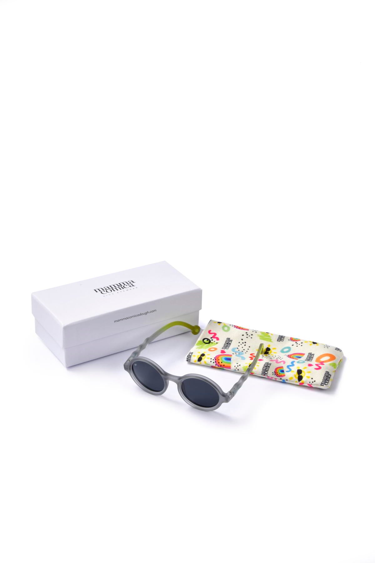 Mammacomica UV-400 Korumalı Polarize Unisex Çocuk Güneş Gözlüğü - #C (2-6 yaş)