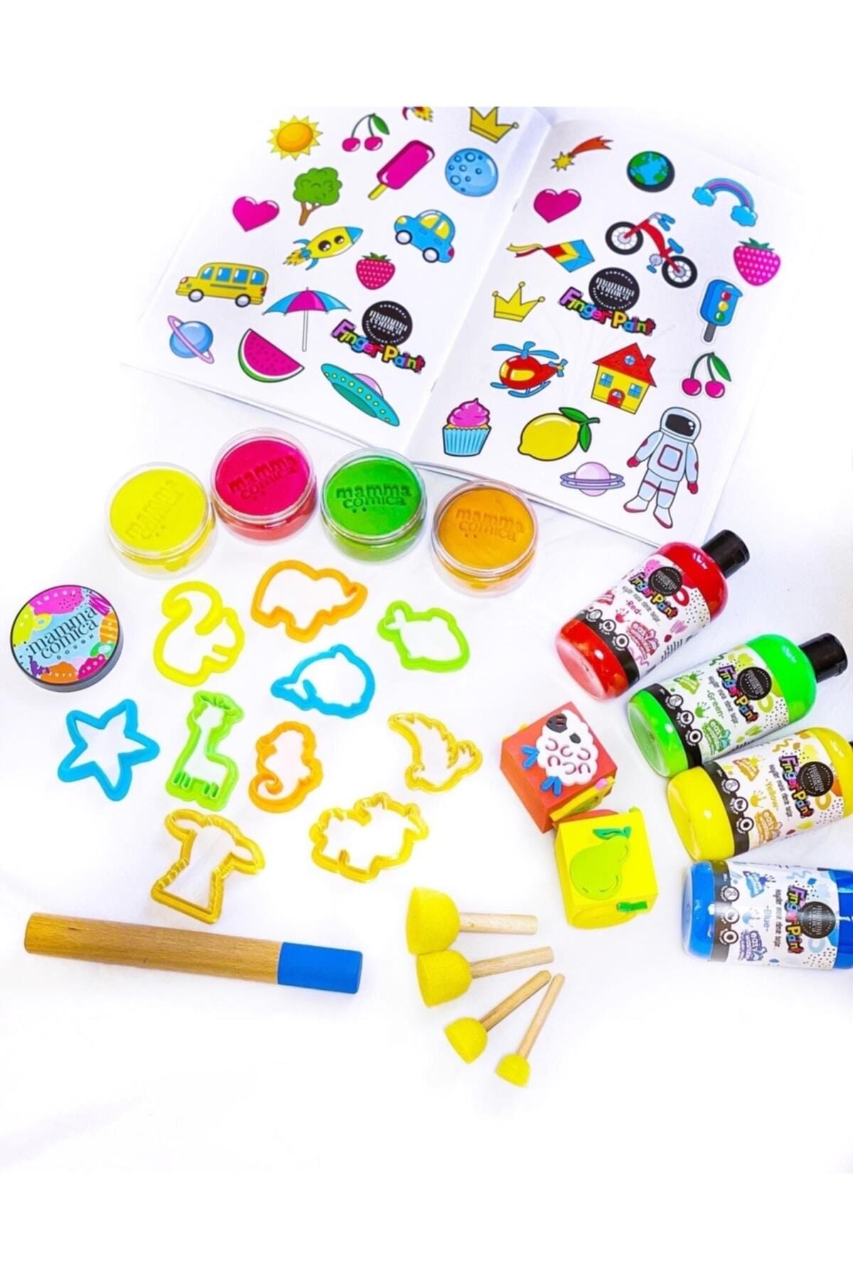 Mega Aktivite Oyun Hamuru ve Parmak Boya Seti