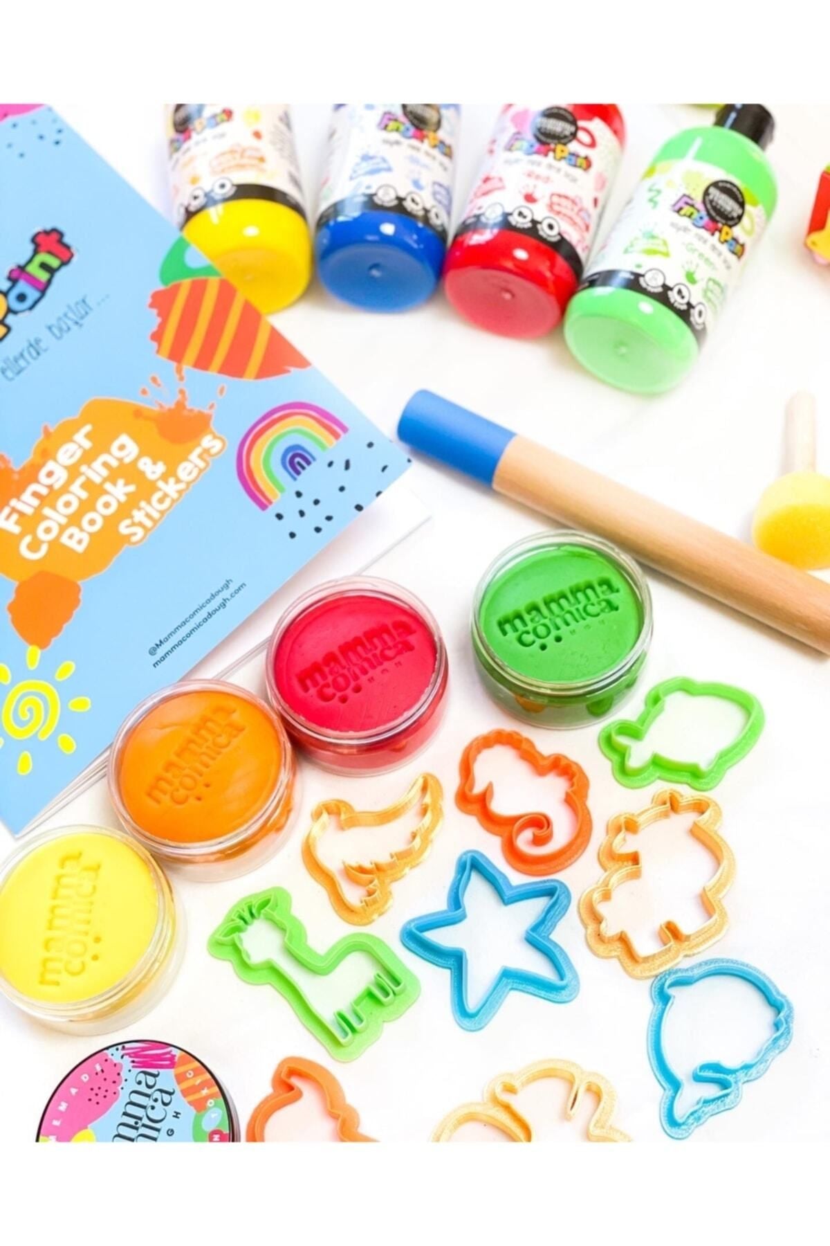 Mega Aktivite Oyun Hamuru ve Parmak Boya Seti