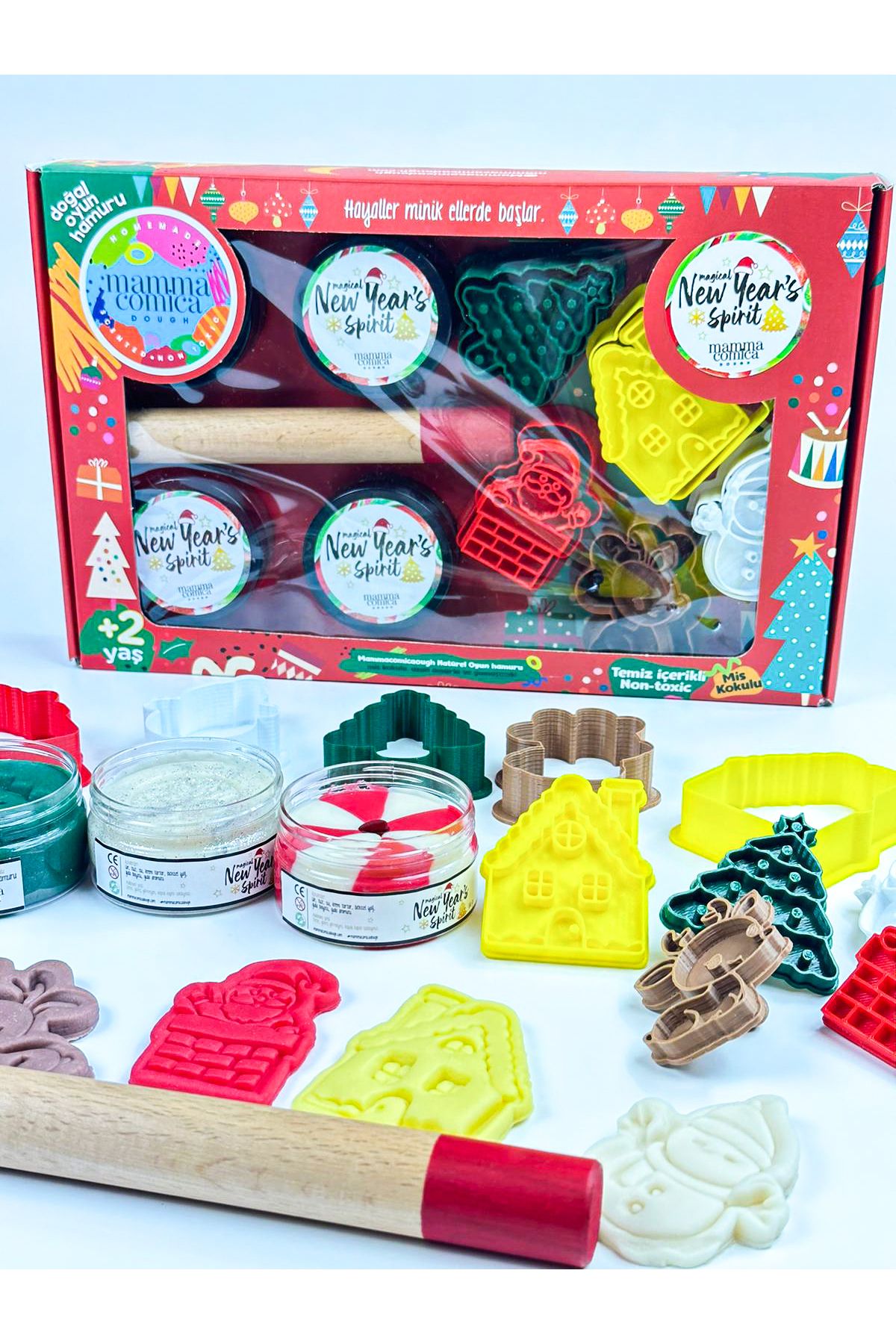 Yeni Yıl Doğal Oyun Hamuru Seti